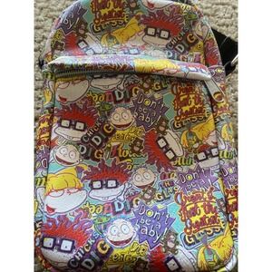 Nickelodeon Crossbody Wallet/Bag Rugrats Character Face/Quotes Collage NEW